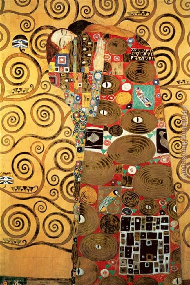 Gustav Klimt Fulfillment,Stoclet Frieze I
